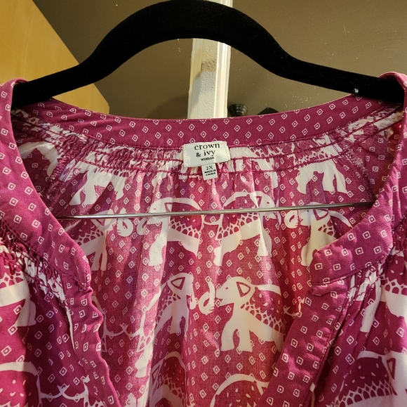 Crown and Ivy blouse 2x - Picture 3 of 3